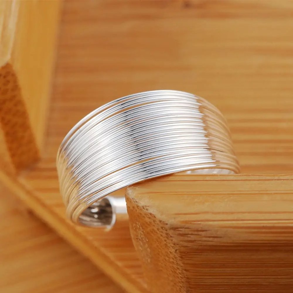 💎 Necklace Earrings Bracelet And Ring Adjustable 925 Sterling Silver Set Bundle - Picture 14 of 14